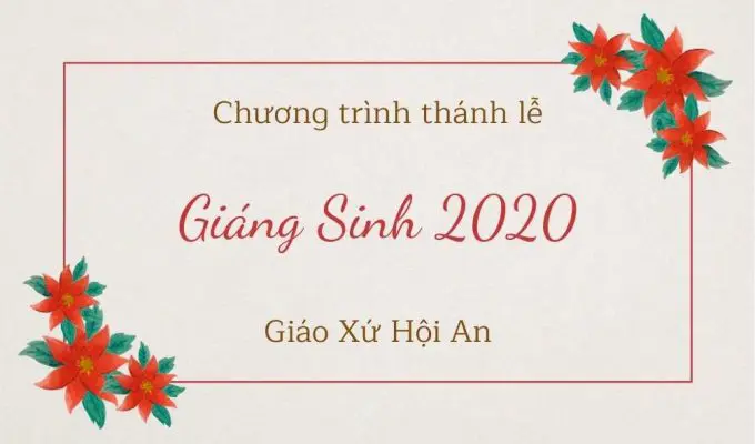 giờ lễ giáng sinh hội an