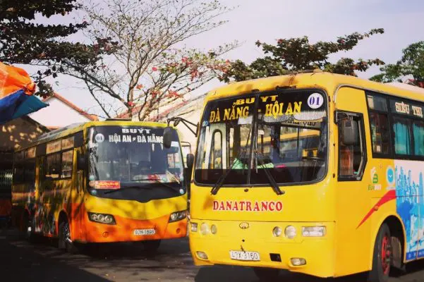 Hoi an danang public bus 2