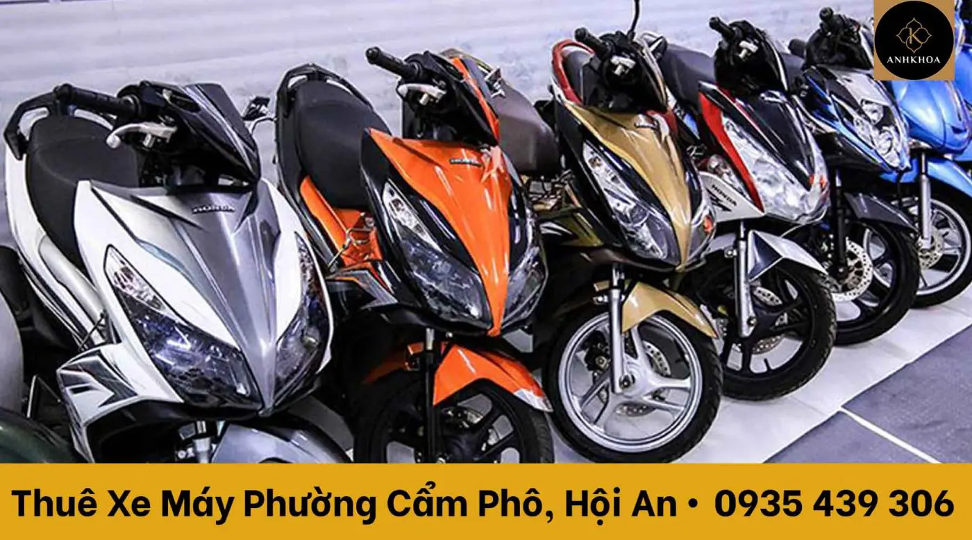 thuê xe máy phường cẩm phô