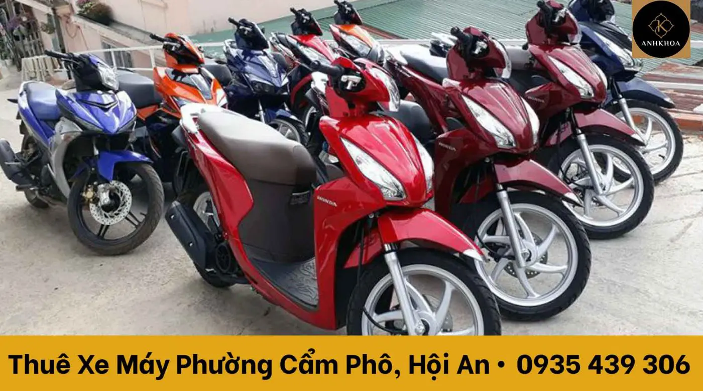 thuê xe máy phường cẩm phô