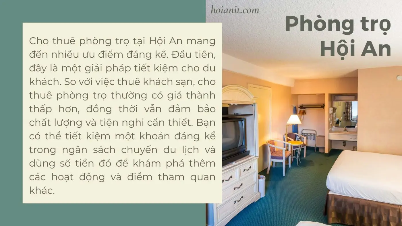 Cho thuê phòng trọ Hội An