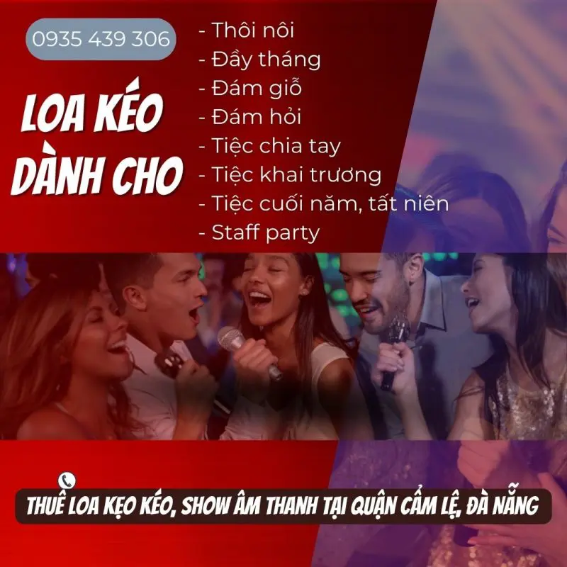 thuê loa kẹo kéo cẩm lệ