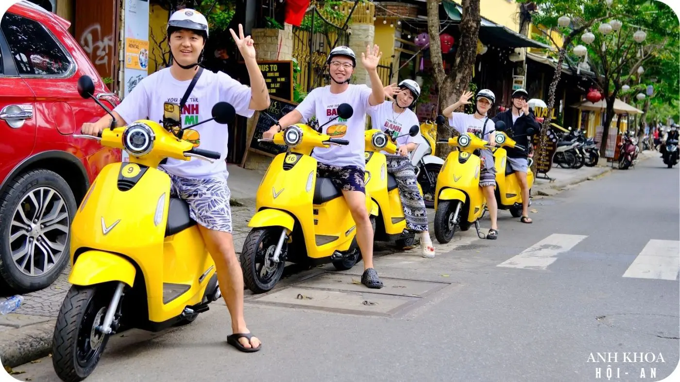 Rent an electric bike in hoi an for an eco-friendly and quiet ride around the city.