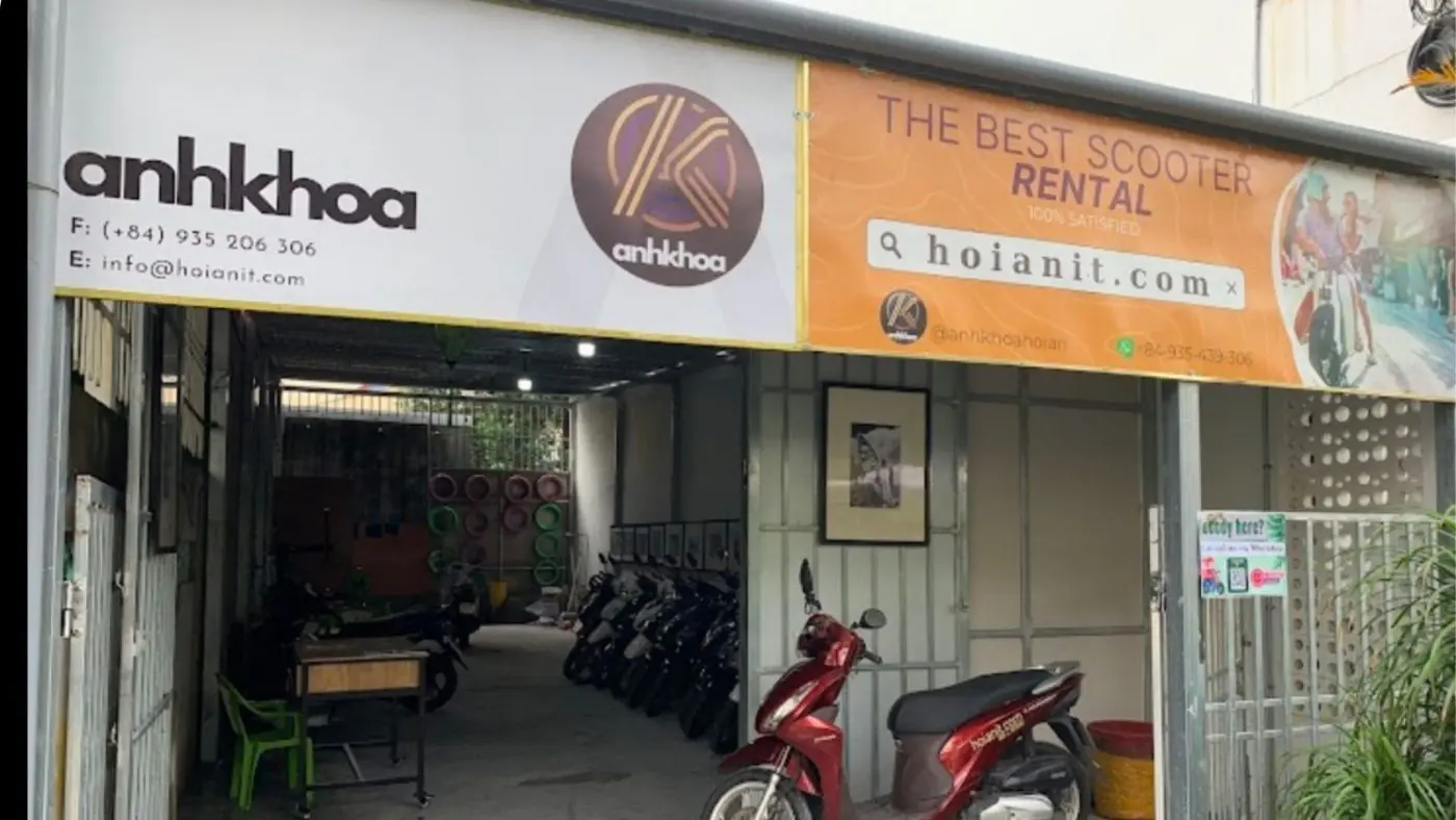 Anh khoa hoi an le quy don branch – convenient location for motorbike rental services in hoi an.