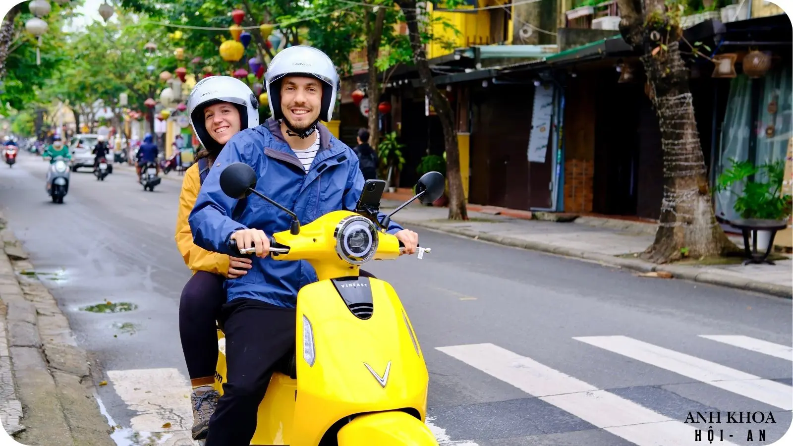 Eco-friendly electric bike rental in hoi an, ideal for a relaxing ride through the city.