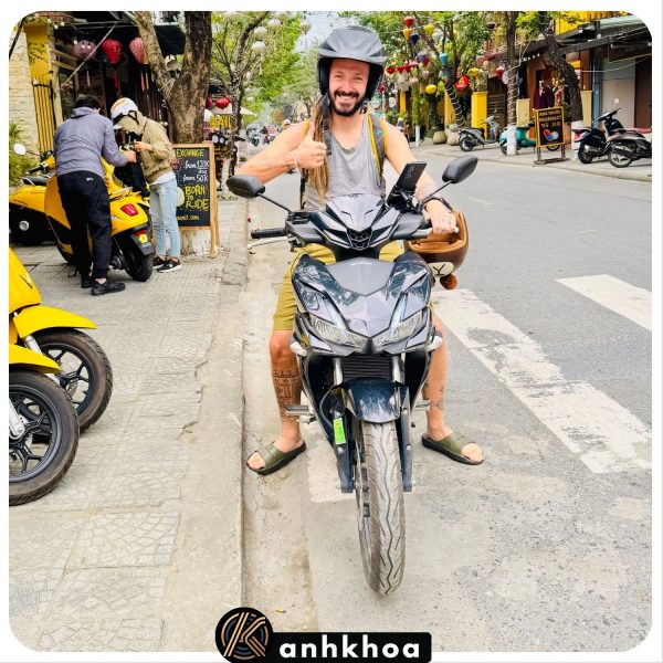 Rent Honda Winner in Hoi An at Anh Khoa Motorbike Rental for a powerful and sporty ride.