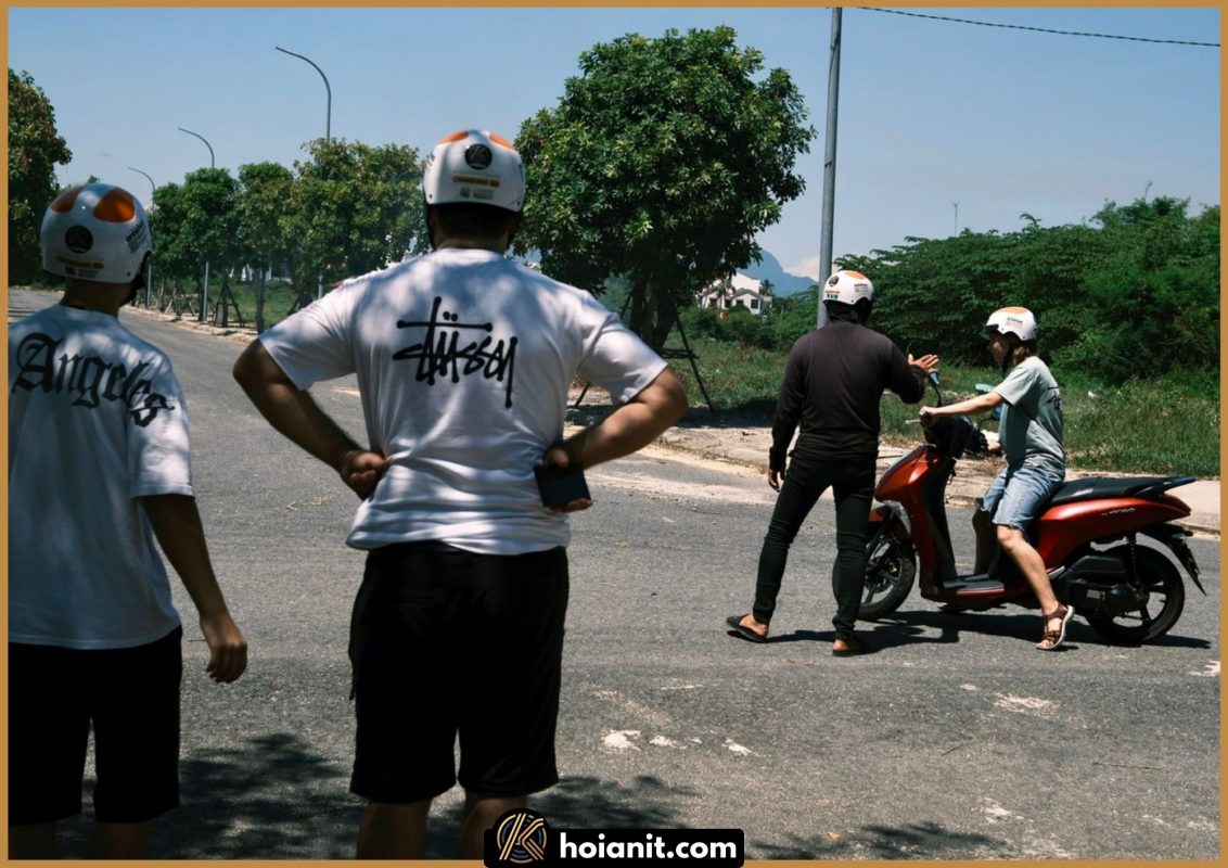 motorbike lesson hoi an