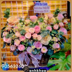 giỏ hoa tươi tặng thầy cô tại hoa tươi hội an