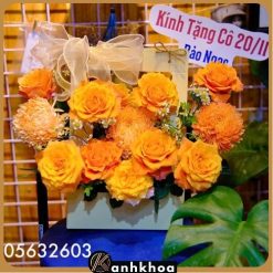 Giỏ hoa tươi đa sắc, món quà ý nghĩa từ shop hoa Hội An