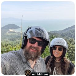 Hoi An to Hue motorbike rental - Anh Khoa, including bags transfer.