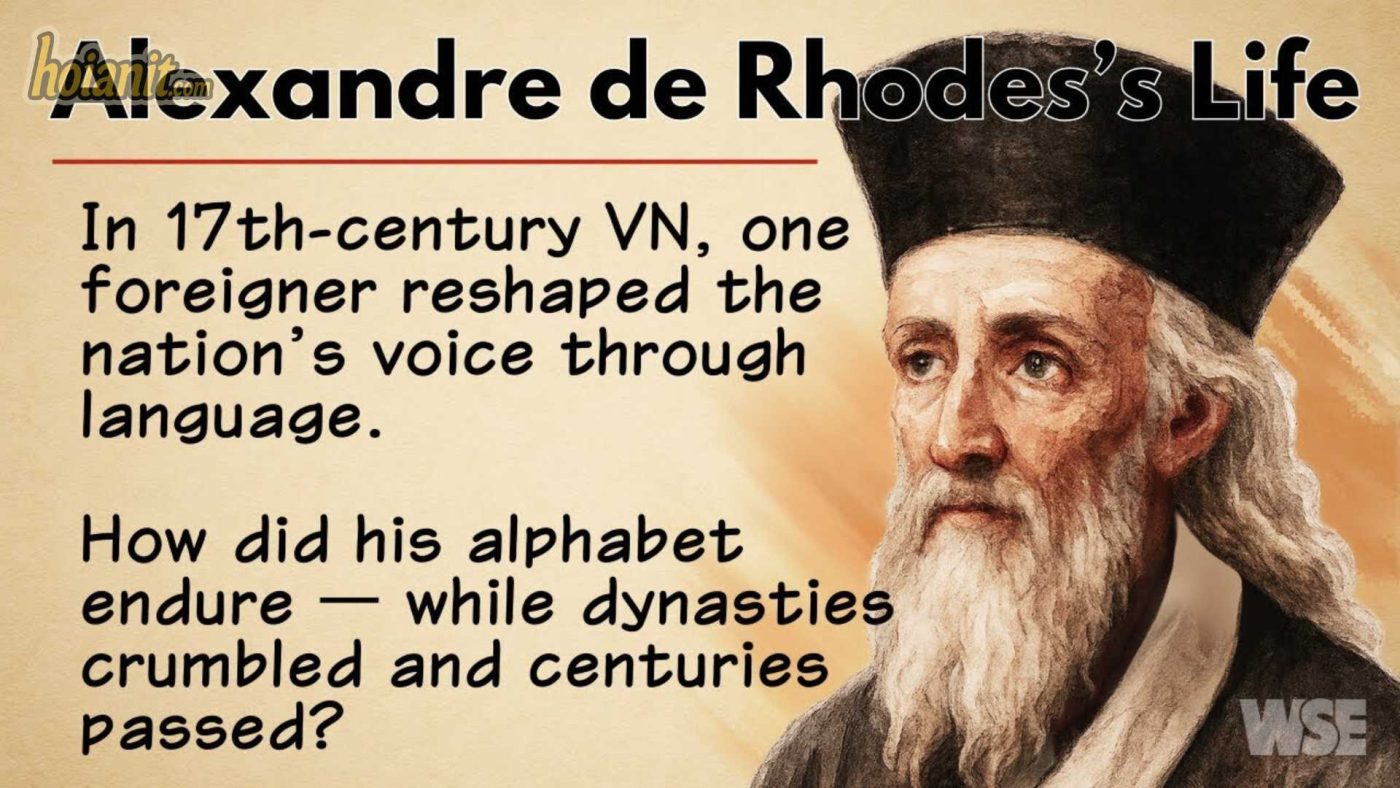 Cha Đắc Lộ học tiếng Việt với trẻ em bản xứ