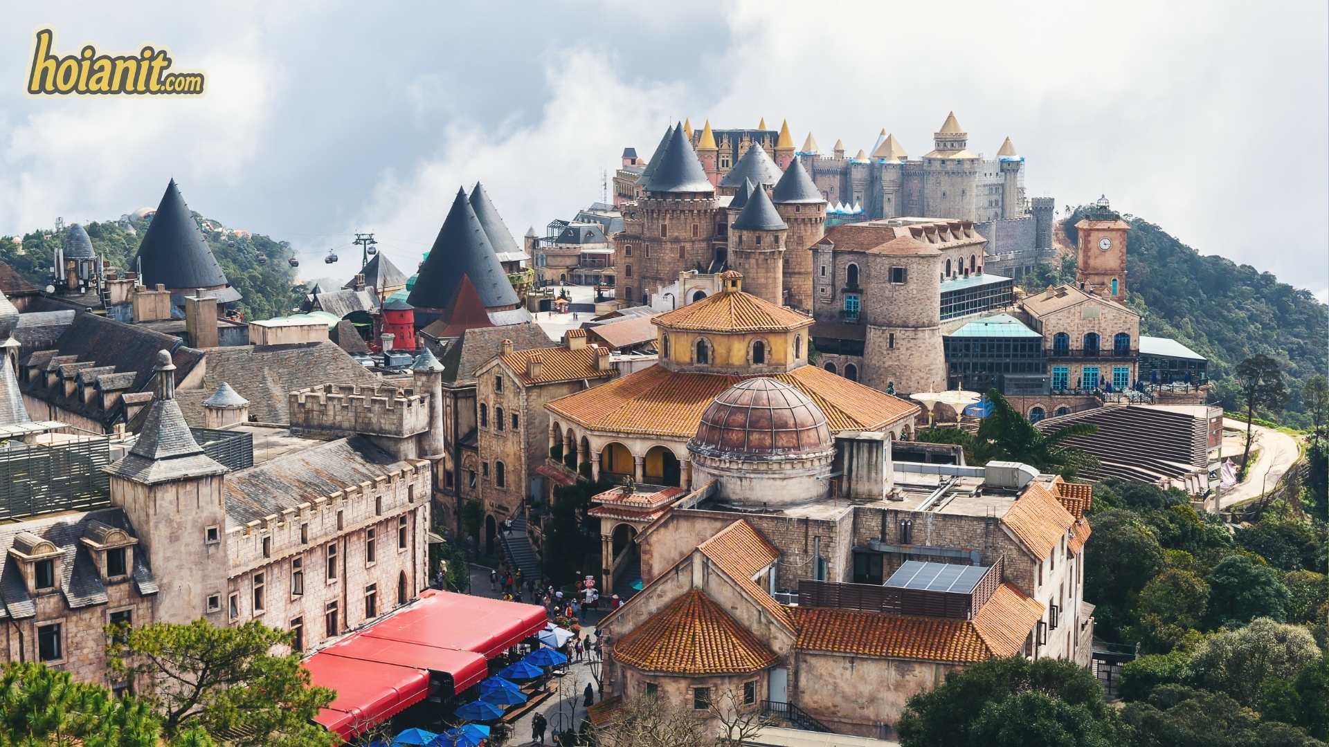 French Village in the clouds at Ba Na Hills day trip from Hoi An