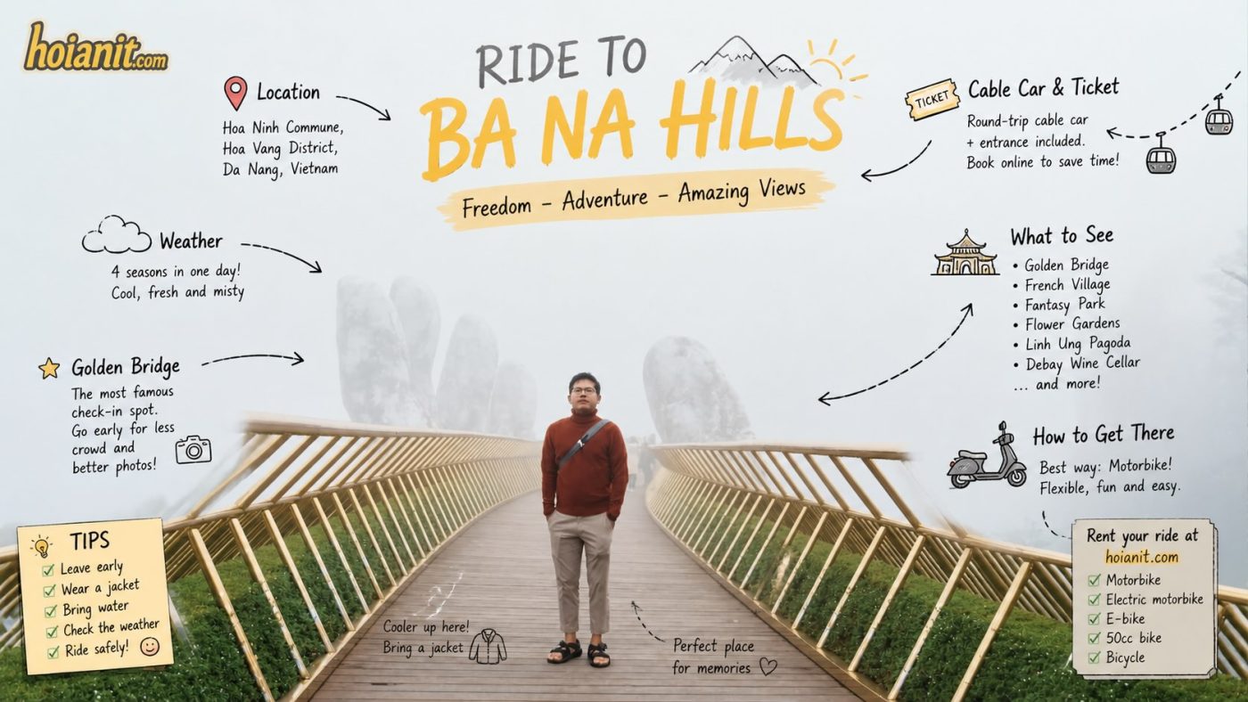 Ba Na Hills by Motorbike from Hoi An 6 Ba Na Hills by Motorbike from Hoi An