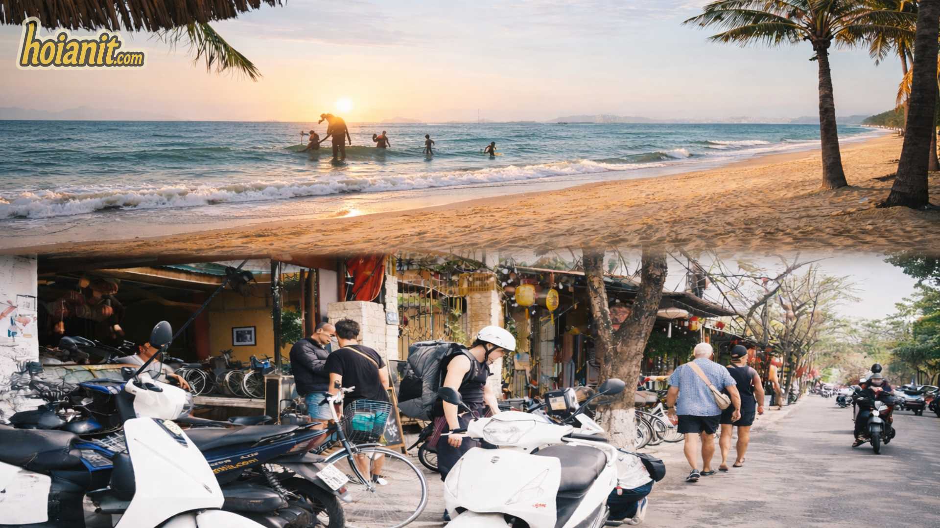 Early Morning Motorbike Ride to Ha My Beach