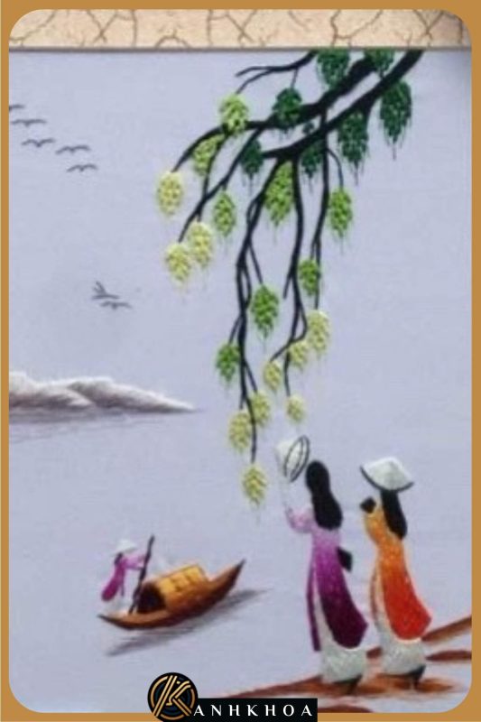 Hand Embroidery Art in Hoi An