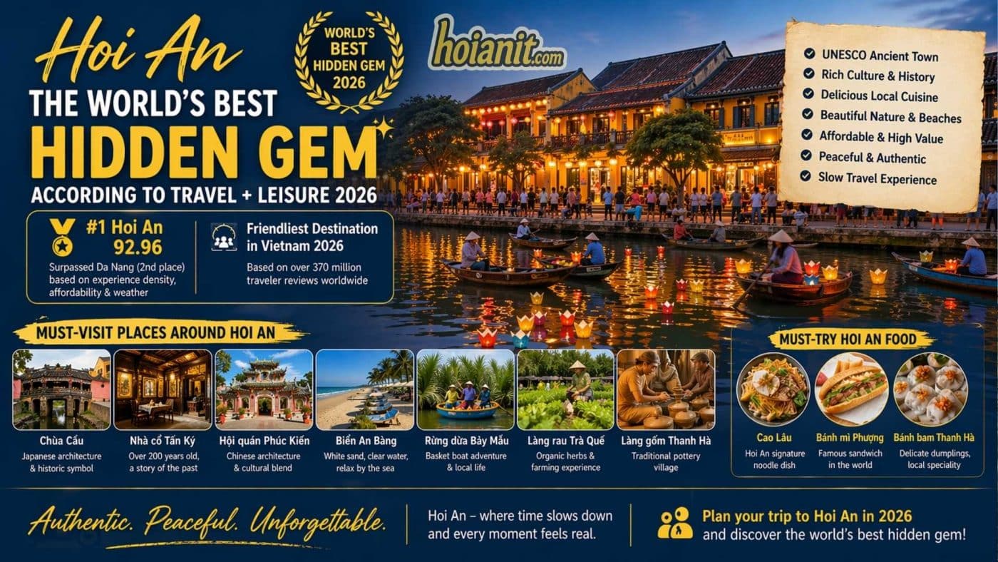 Hoi An Named the Worlds Best Hidden Gem Hoi An Named the World’s Best “Hidden Gem”