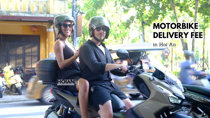Price list for motorbike delivery service in Hoi An