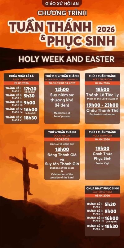 thánh lễ Phục Sinh 2026 - Hội An
