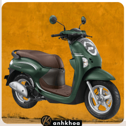 Anh Khoa motorbike rental shop offering Honda Scoopy