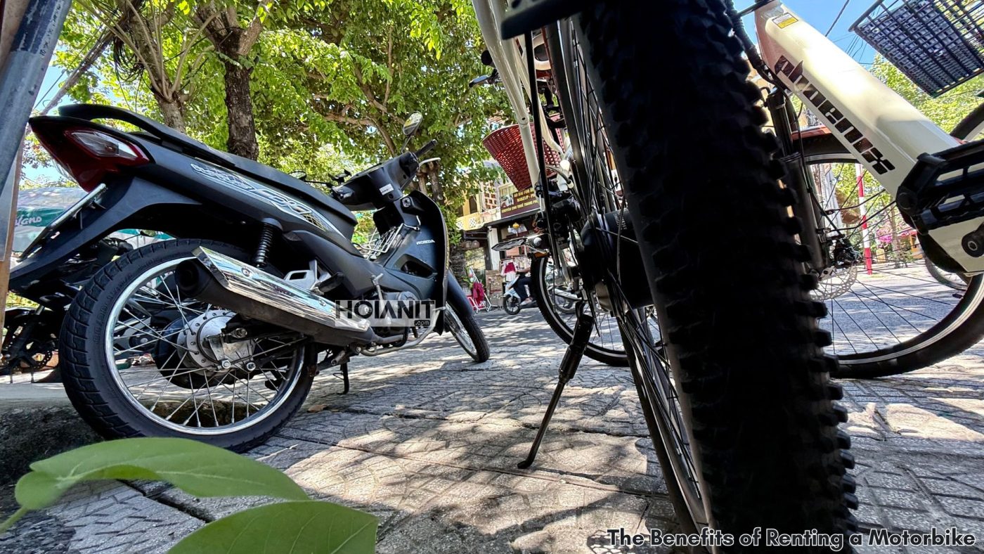 The Benefits of Renting a Motorbike 3 Easily park and navigate Hoi An’s narrow streets by motorbike