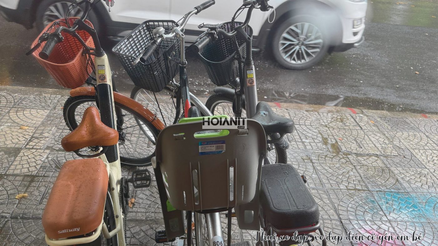 Thuê xe đạp, xe đạp điện tiện lợi tại Hội An