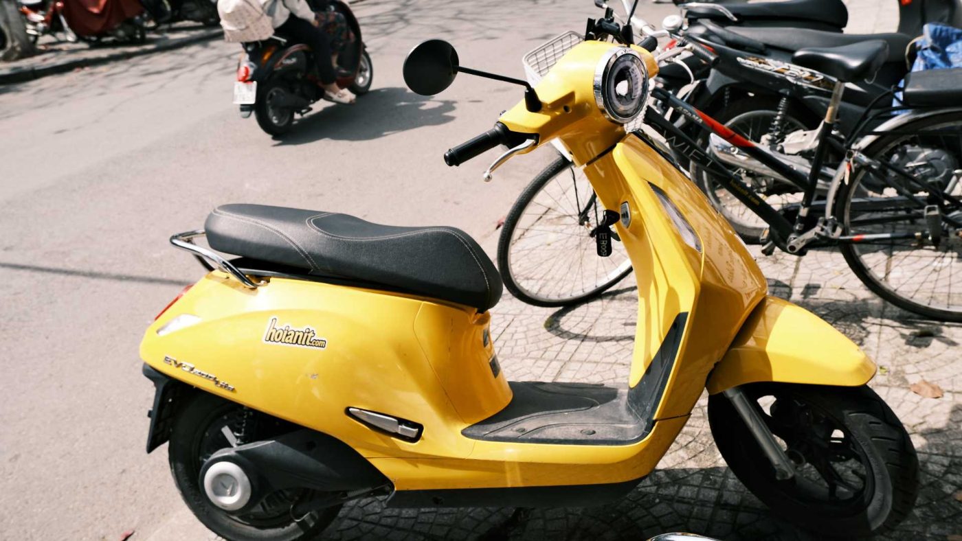 VinFast Electric Scooter Charging in Hoi An2 VinFast Electric Scooter Charging in Hoi An