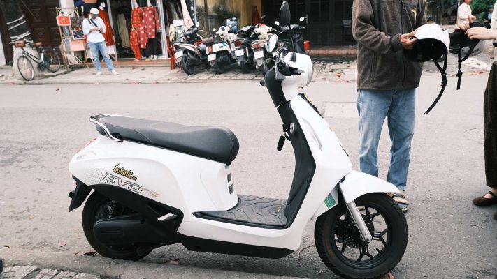 VinFast Electric Scooter Charging in Hoi An