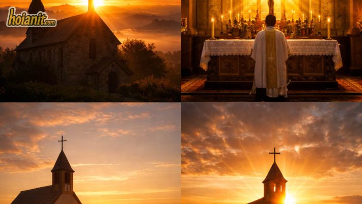 Vì sao nhà thờ cong giao luôn quay mặt về hướng Đông?