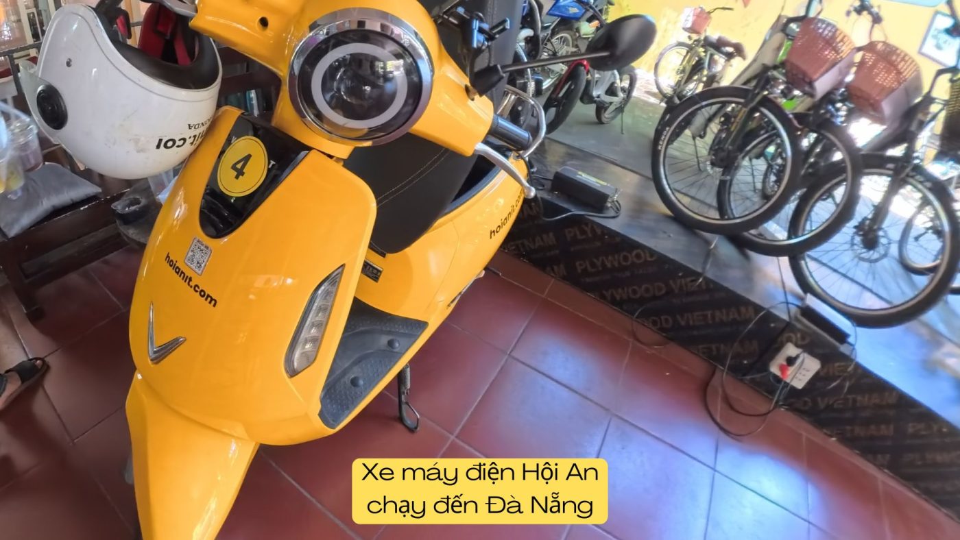 Xe máy điện Hội An chạy đến Đà Nẵng