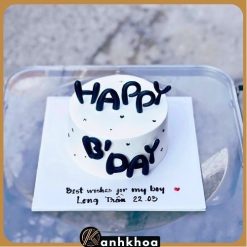 Cute mini birthday cake in Da Nang, ideal for intimate parties.