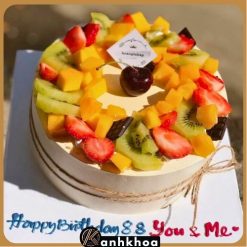fruit birthday cake in da nang