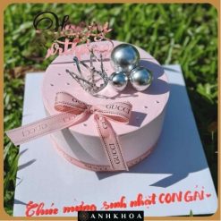 Lovely pastel birthday cake made by cake shop in Da Nang