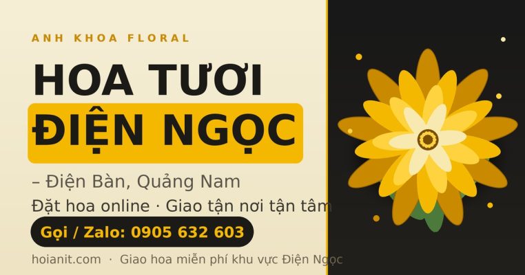 Shop hoa tươi Điện Ngọc - Điện Bàn, đặt hoa online giao tận nơi - Anh Khoa Floral