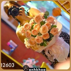 pink roses in da nang flower shop