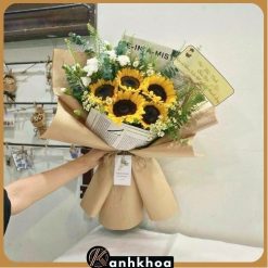 sun flowers for birthday in da nang flower shop