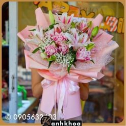 lilies flower in da nang flower shop