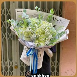 hydrangues bouquet in da nang flower shop