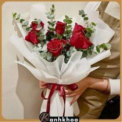 red roses in da nang flower shop