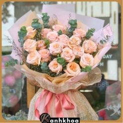 rose bouquet in da nang flower shop