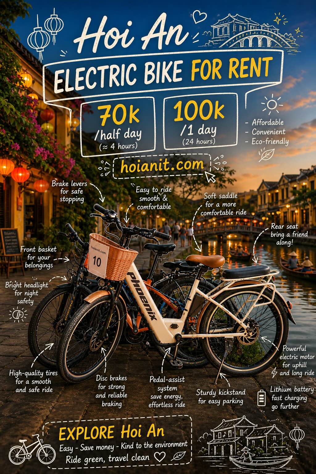 electric bicycle rental hoi an 5 electric bicycle rental in Hoi An