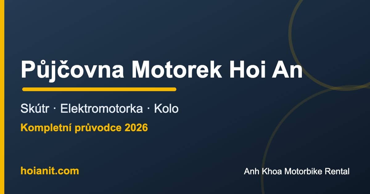 Půjčovna motorek Hoi An: skútr, elektromotorka, kolo - Anh Khoa