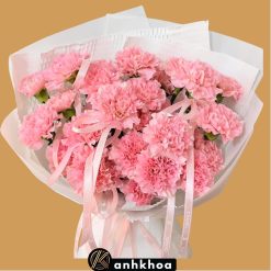 pink carnations for mother in da nang flower shop