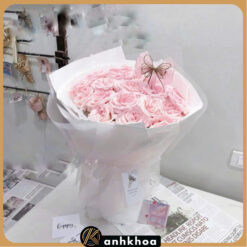 pink roses for anniversary in hoi an da nang flower shop