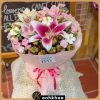 flower shop in da nang 1 19 mangosteen and lilies bouquet in da nang flower shop