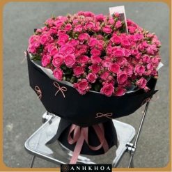 pink roses for birthday in da nang