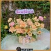 flower shop in da nang 83 Florist in Da Nang arranging a romantic basket