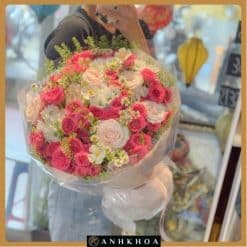 roses bouquet for birthday in hoi an da nang flower shop