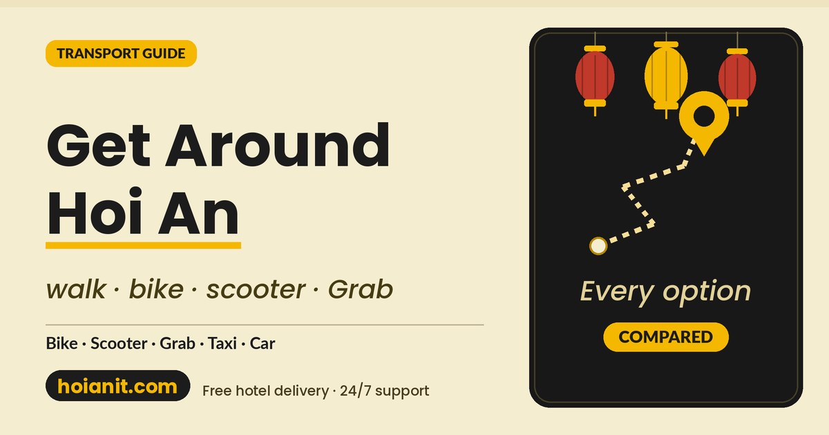 get around hoi an cover How to get around Hoi An - transport options compared, by Anh Khoa