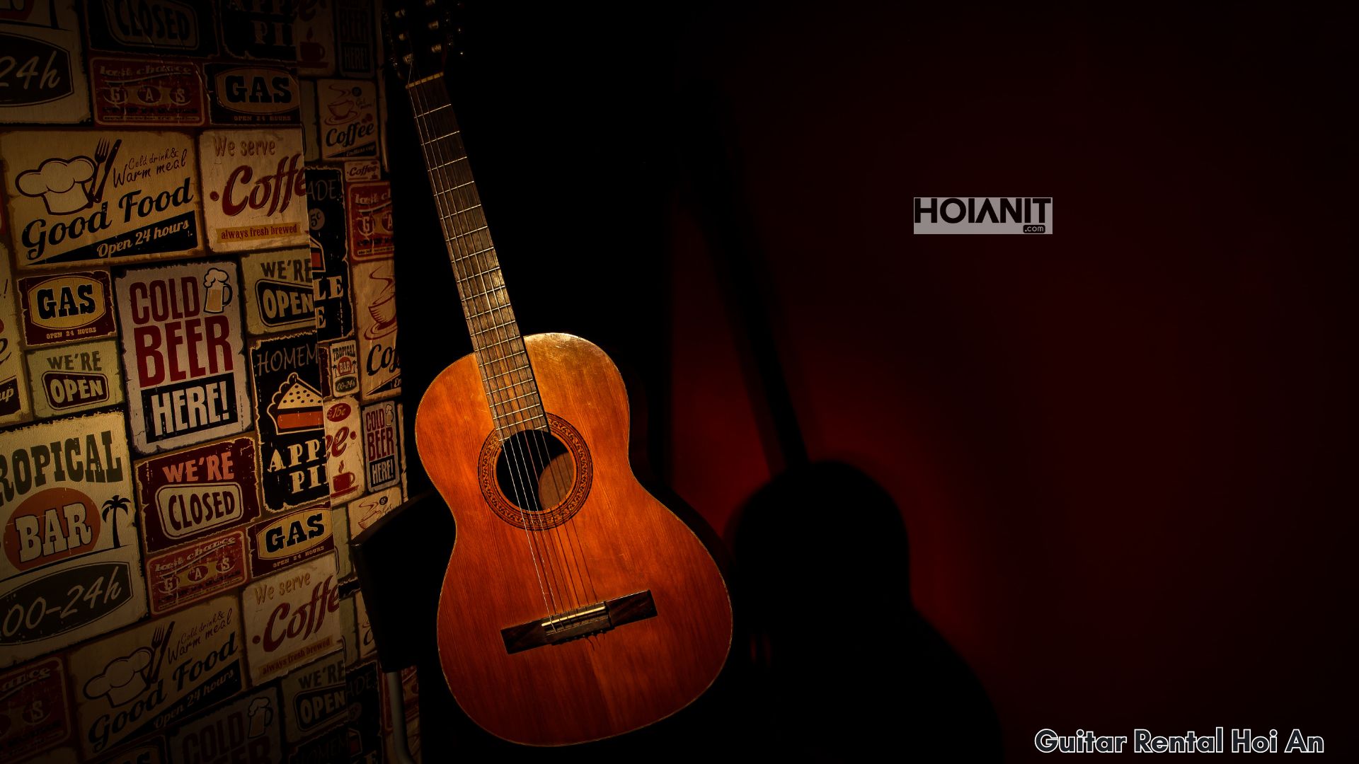 Cho thuê đàn guitar classic dây nylon tại Hội An