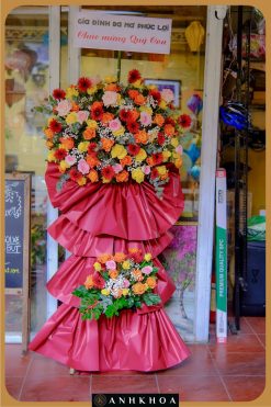hoa tươi khai trương tông đỏ hội an